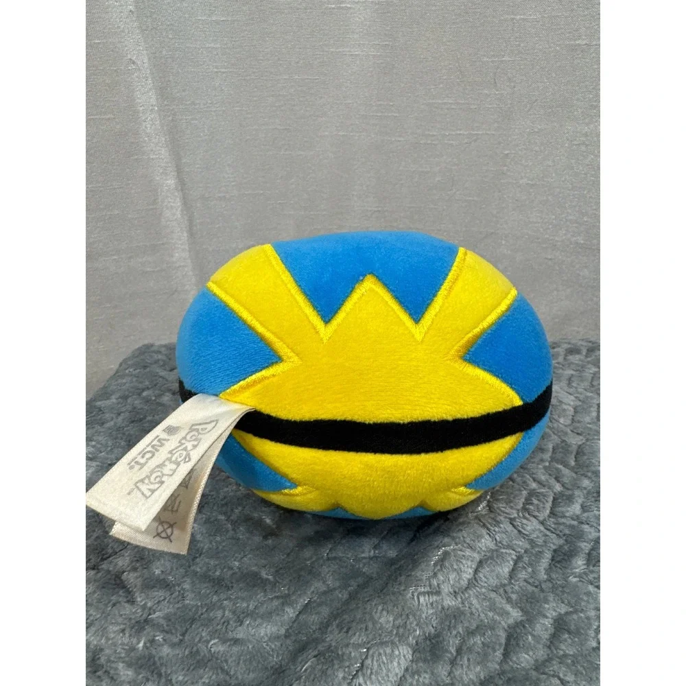 Pokemon Quick Ball Plush Blue Yellow Wicked Cool Toys WCT Stuffed‎ Toy 5 Inch